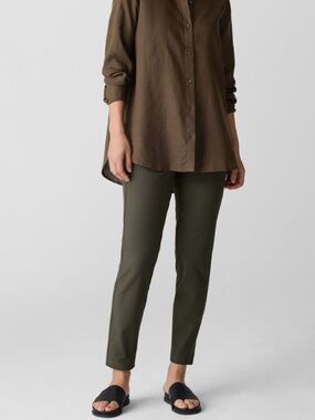 Eileen Fisher Washable Stretch Crepe Slim Pant
